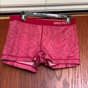 Nike pro spandex shorts